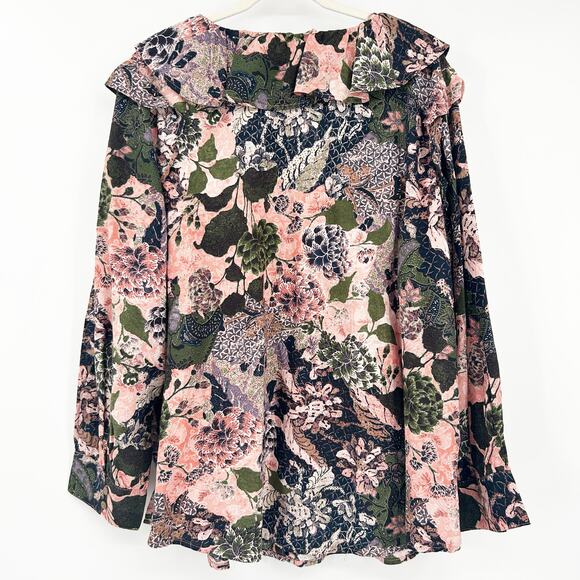 Womens Bundle Lot (3) Striped Floral Boho Printed Blouses Tops Plus Size 3X - Picture 5 of 11